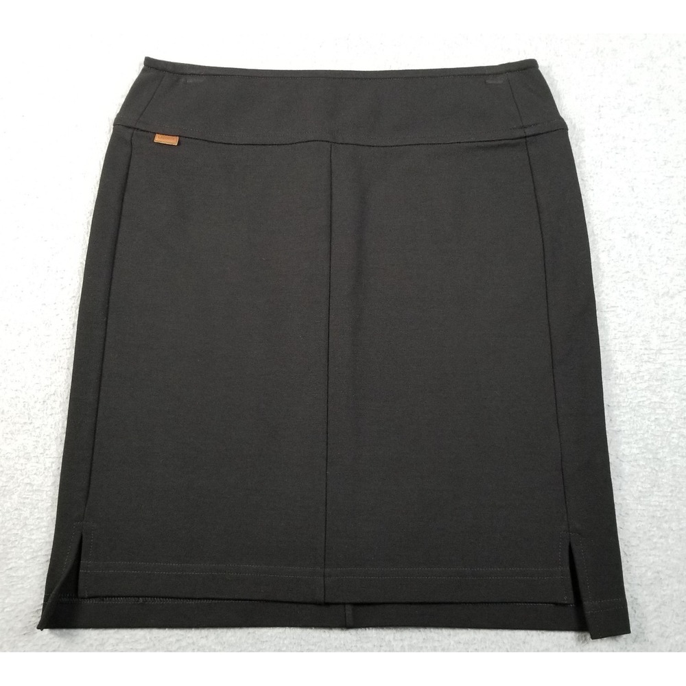 Lacoste‎ Pencil Skirt Women's 36 Black Stretch Knit Pull On Casual Chic Short
